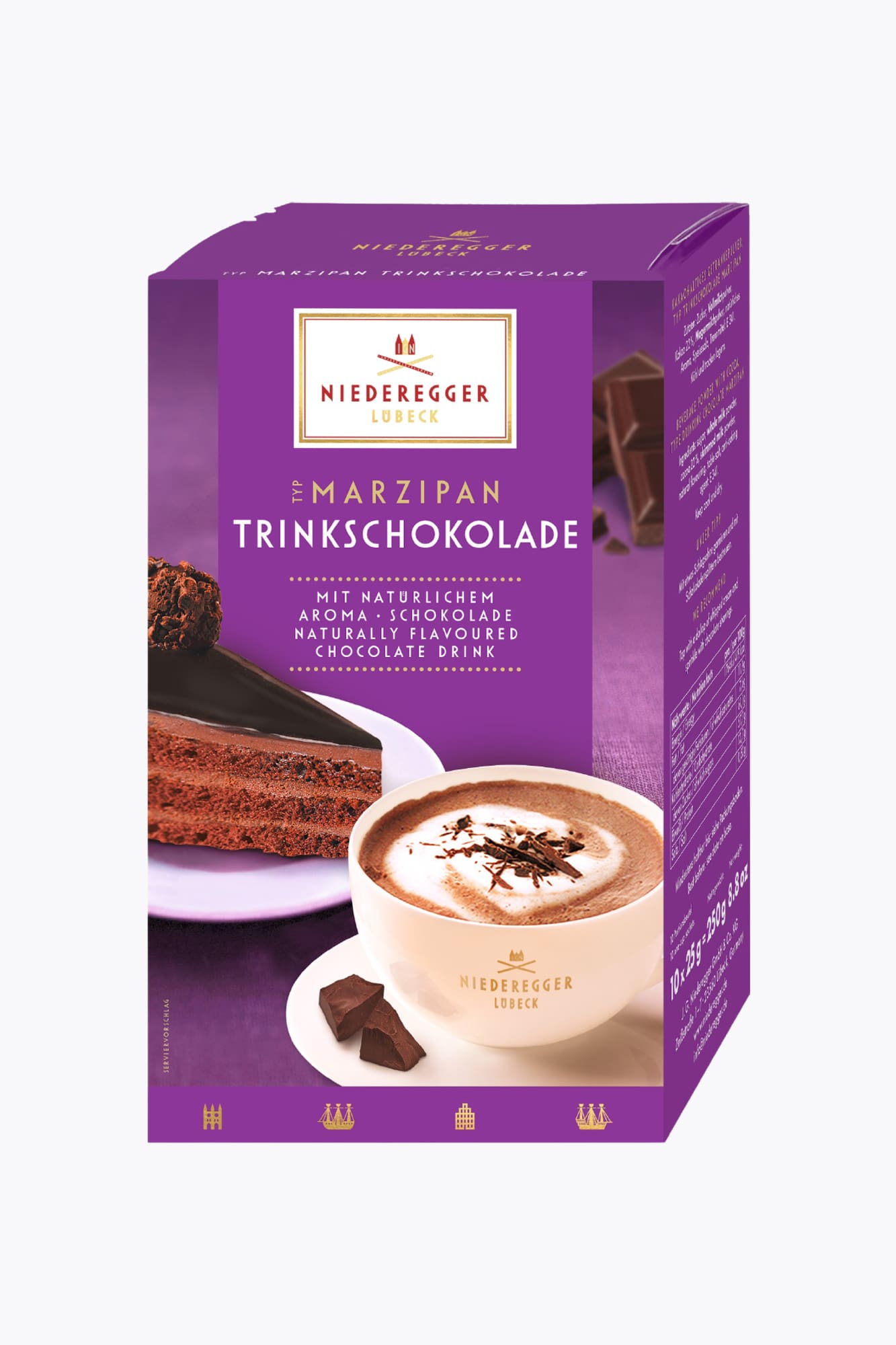 Niederegger Marzipan Trinkschokolade 250g 10 Portionsbeutel
