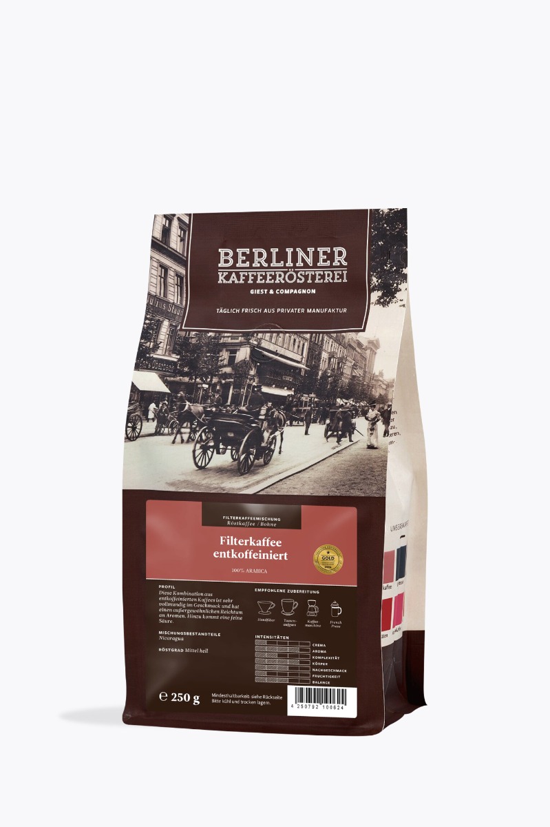 Berliner Kaffeerösterei Filterkaffee Decaf 250g