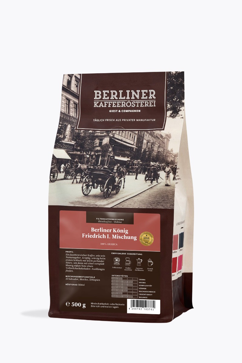 Berliner Kaffeerösterei Berliner König Friedrich I. Mischung 500g