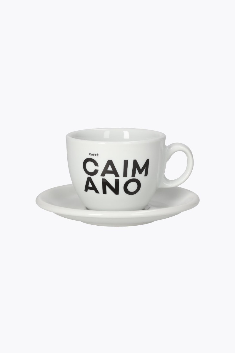 Caffè Caimano Cappuccinotasse mit Untertasse