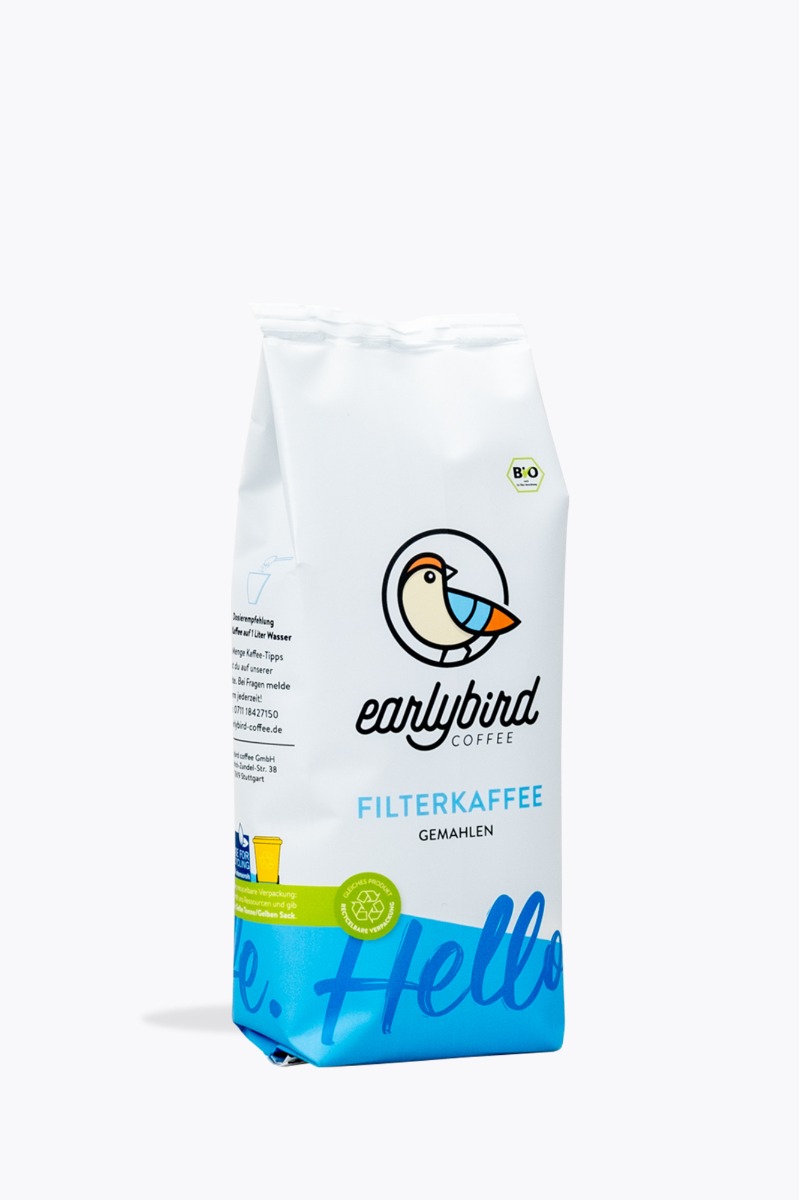 earlybird coffee Filterkoffie Bio 250g gemalen