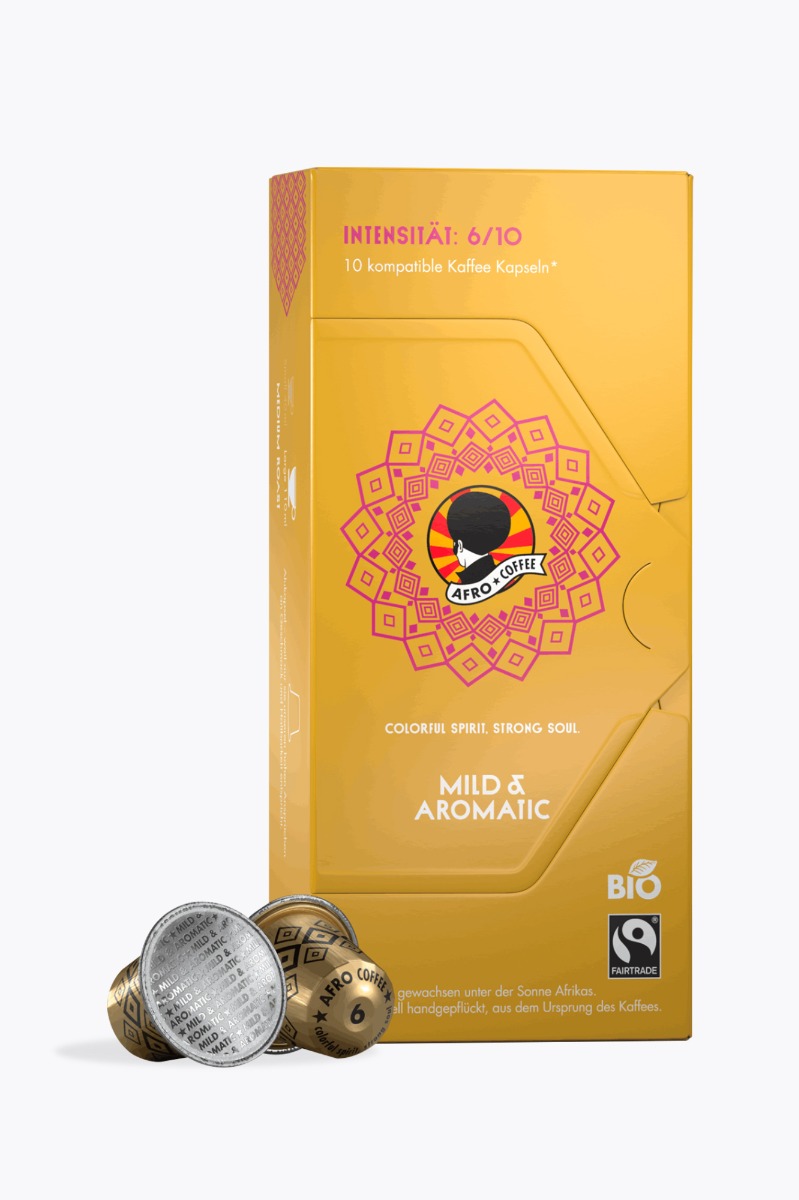 Afro Coffee Mild & Aromatic Bio 10 capsules Nespresso® compatibel